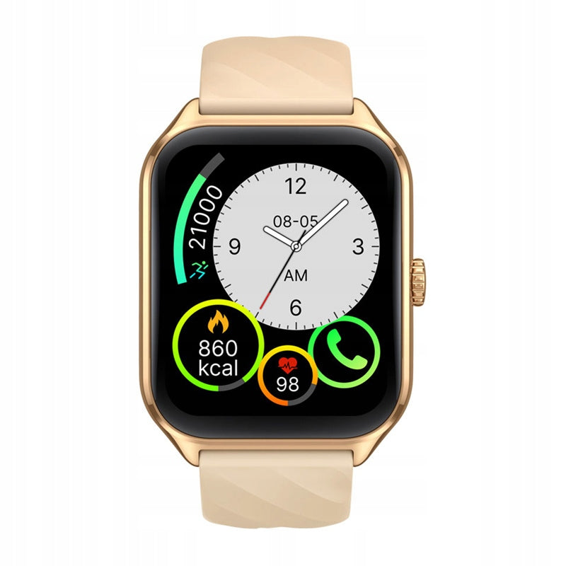 Zeblaze GTS 4 Smartwatch Smart Watch AMOLED Heart Rate Measurement Gold Packaging status original
