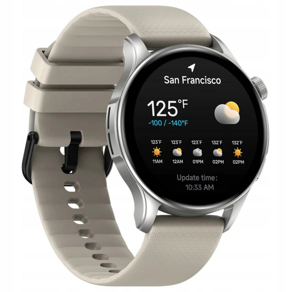 Zeblaze Men's Smartwatch Btalk 3 GPS 45 mm Cream Beige AMOLED SOS 25 Days Packaging status original
