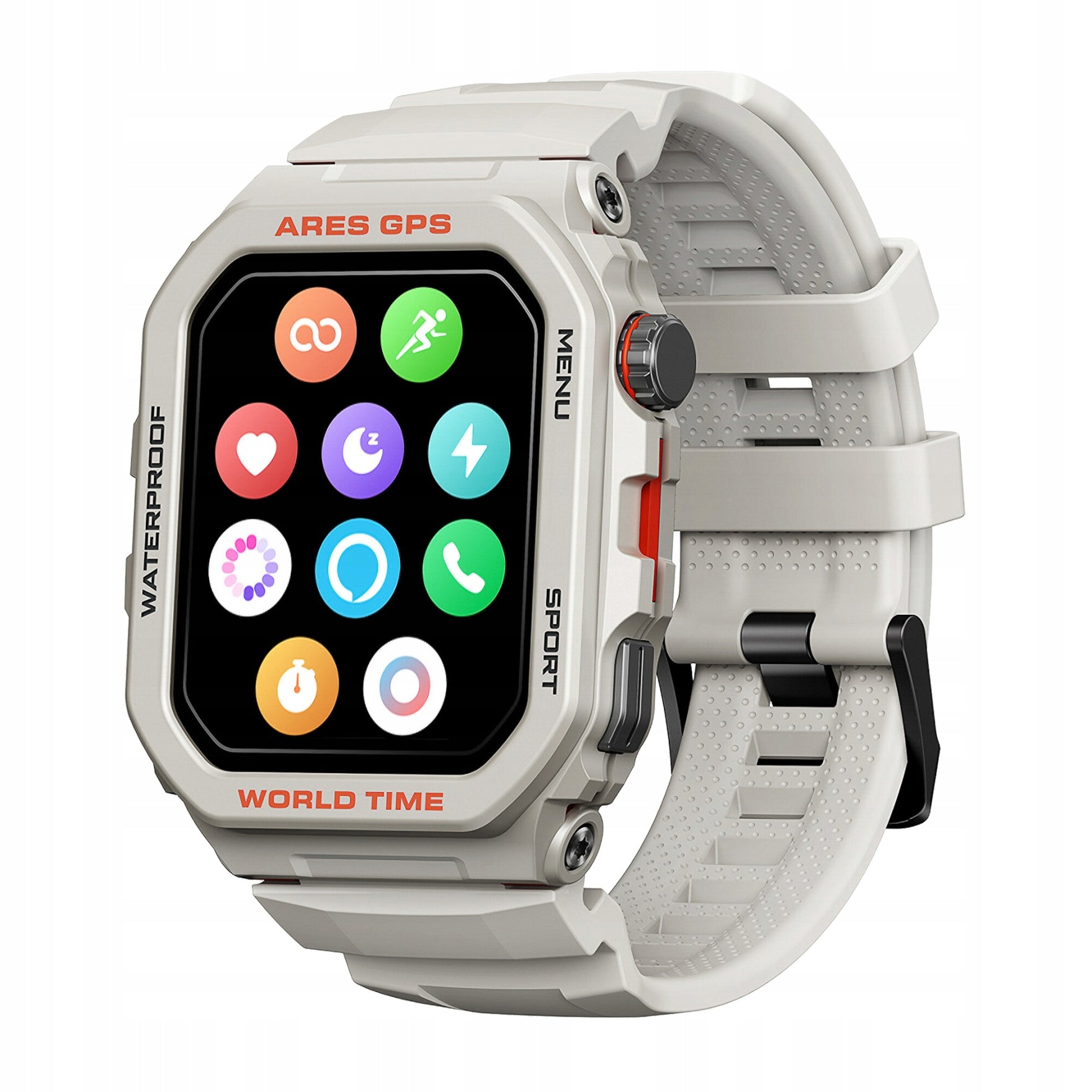 Zeblaze Smartwatch Ares GPS Moon White Alexa Voice Assistant Support