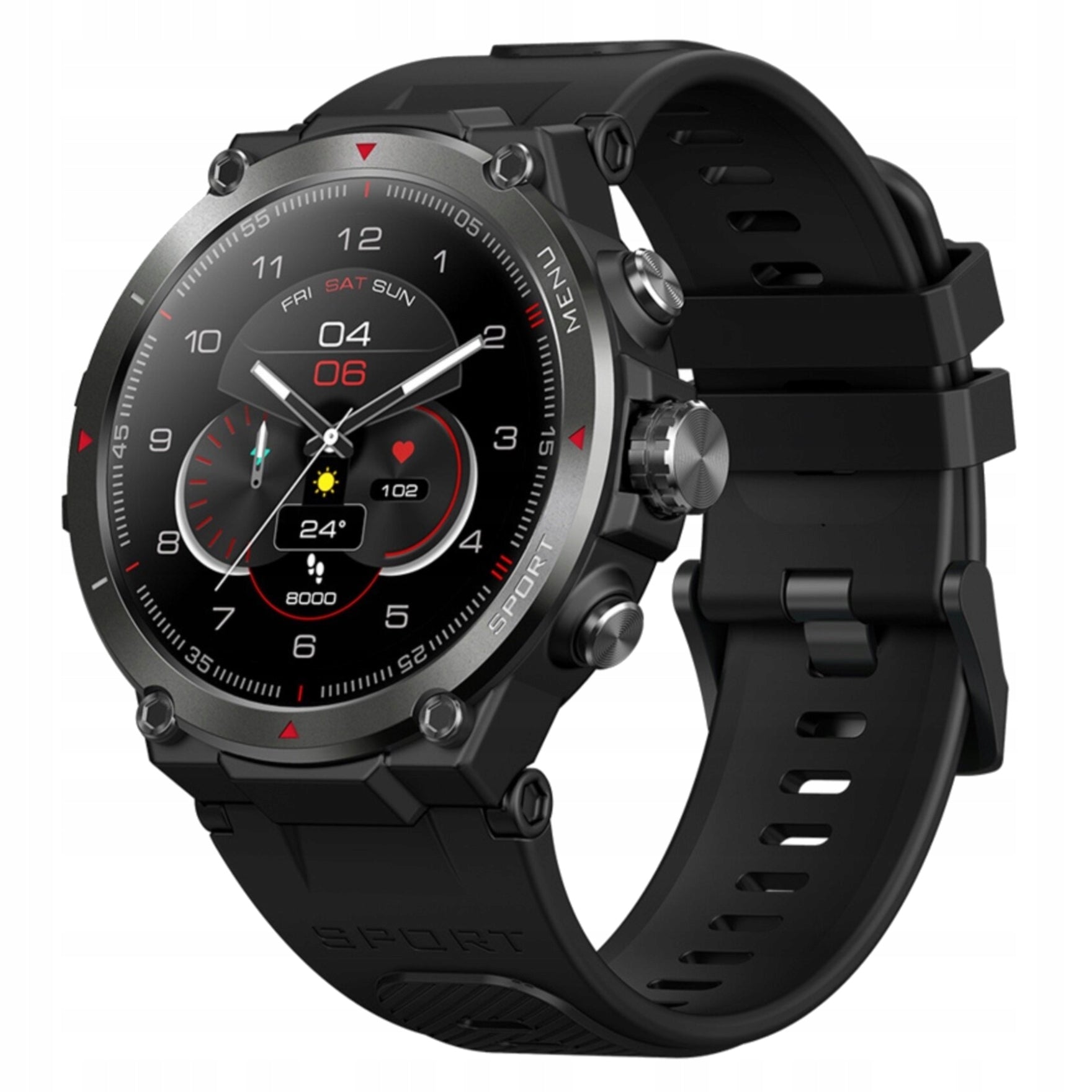 Zeblaze Smartwatch Stratos 2 Black AMOLED GPS Waterproof 5ATM 300mAh