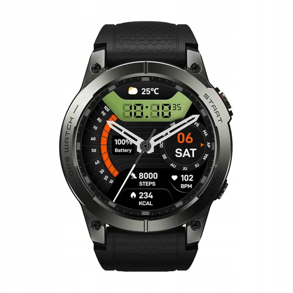 Zeblaze Smartwatch Stratos 3 Pro Ember Black GPS in 1,43-inch AMOLED screen EAN (GTIN) 6946639813076