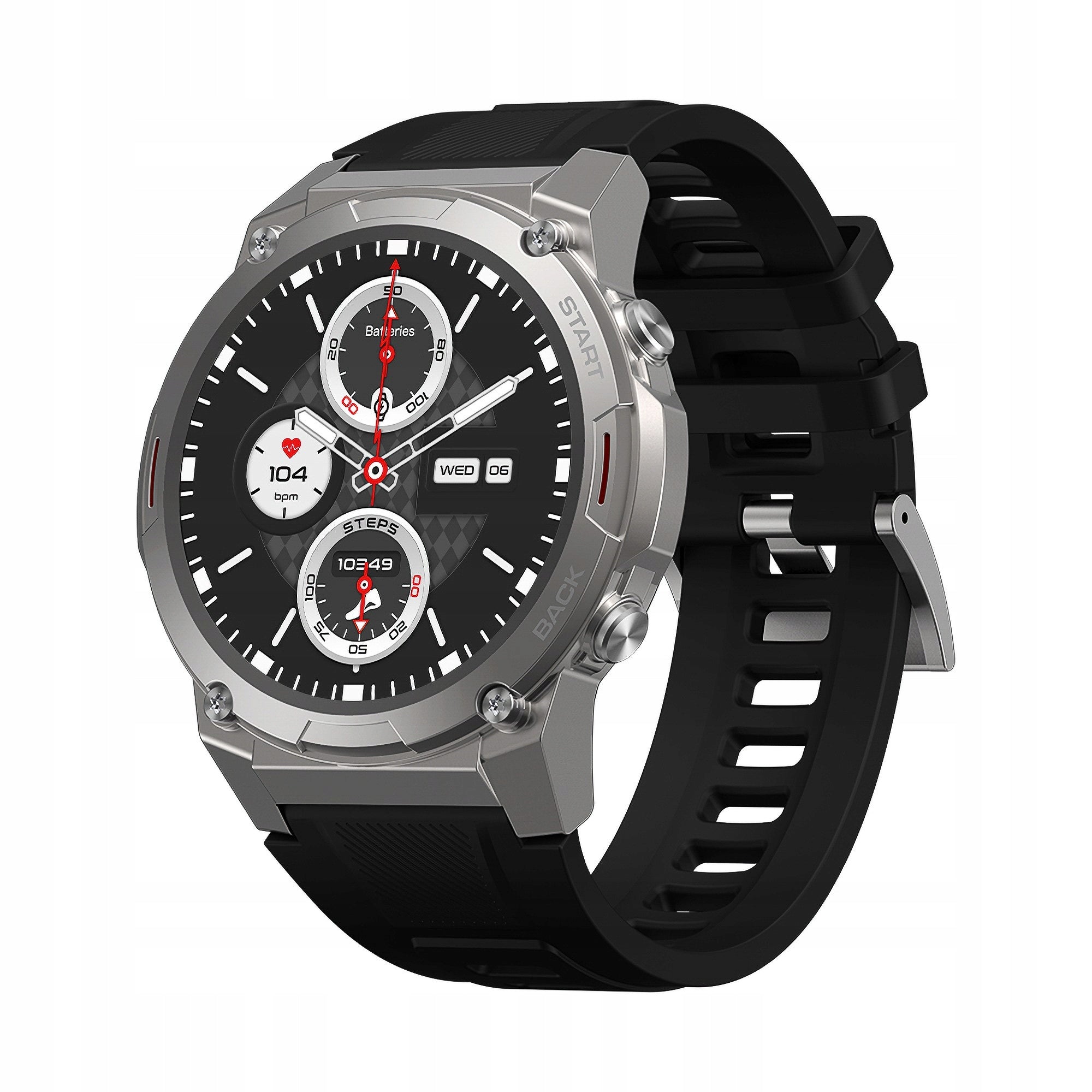 Zeblaze Vibe 7 Pro Grey - AMOLED Armored Smartwatch, BT Calls, 30 Days Brand Zeblaze