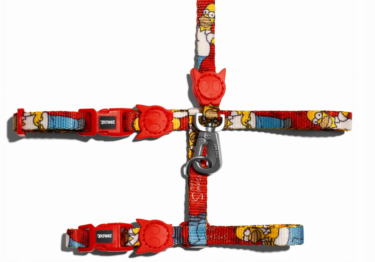 Zee Dog Harness and Cat Leash Homer The Simpson