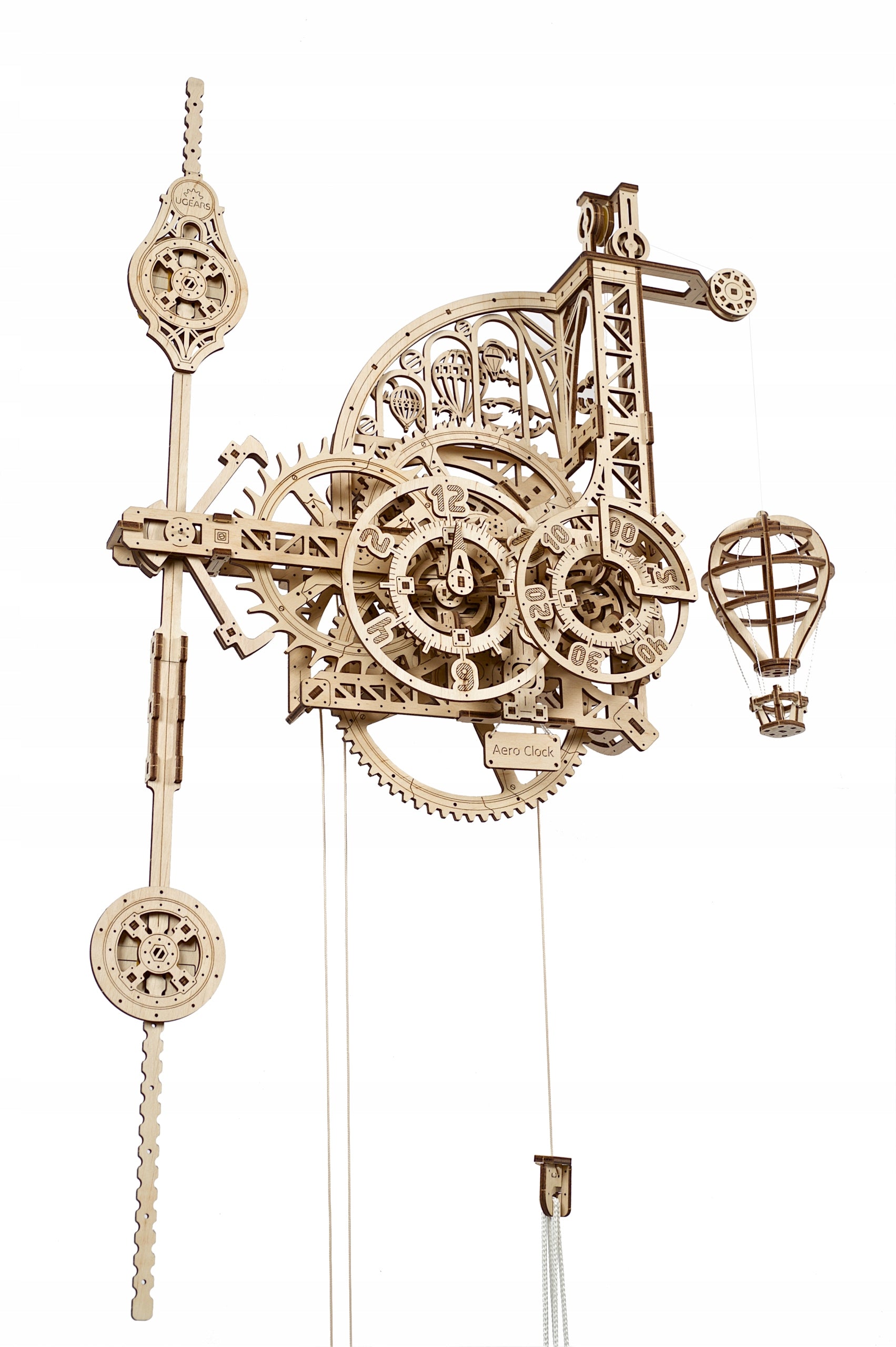 Sieninis laikrodis – 3D medinis konstruktorius, Ugears 320 vnt
