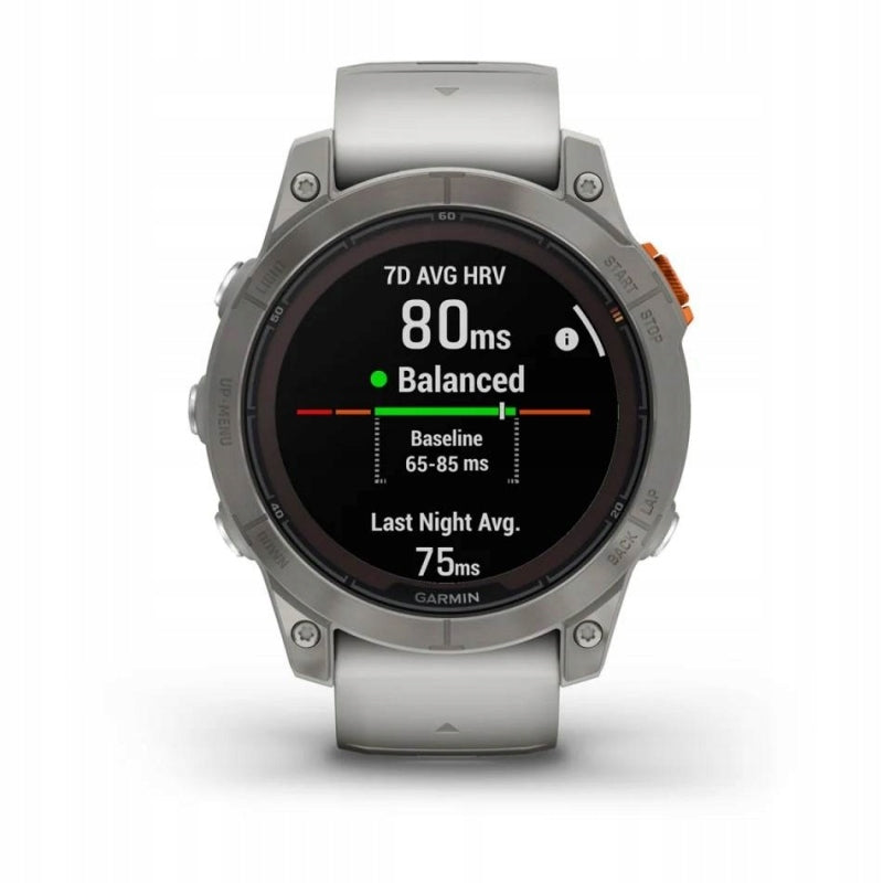 Garmin fēnix® 7 Pro Sapphire Solar Titanium/Fog Grey/Ember Orange 47 mm. 