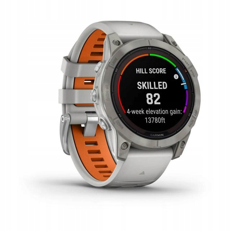 Garmin fēnix® 7 Pro Sapphire Solar Titanium/Fog Grey/Ember Orange 47 mm. 