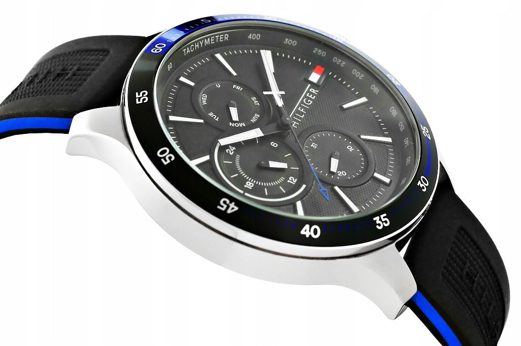 Tommy Hilfiger Herrenuhr, Schwarz 