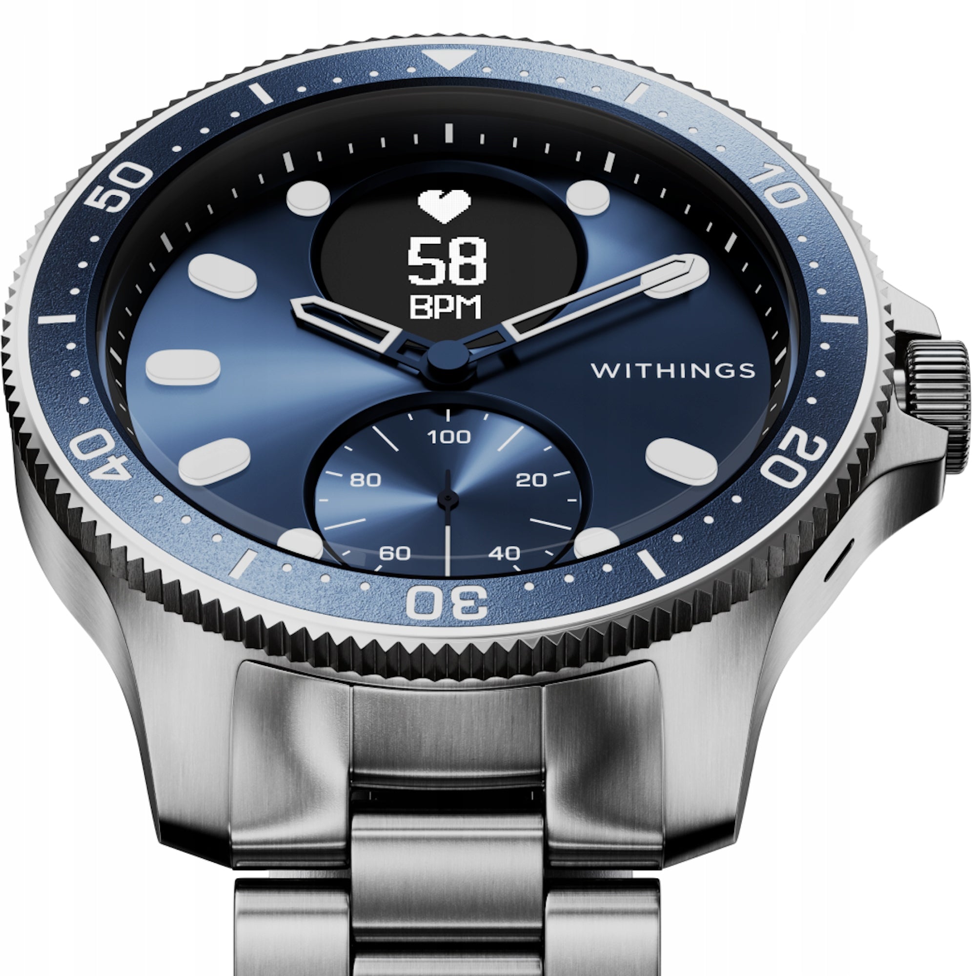 Withings ScanWatch Horizon Hybrid Blau 