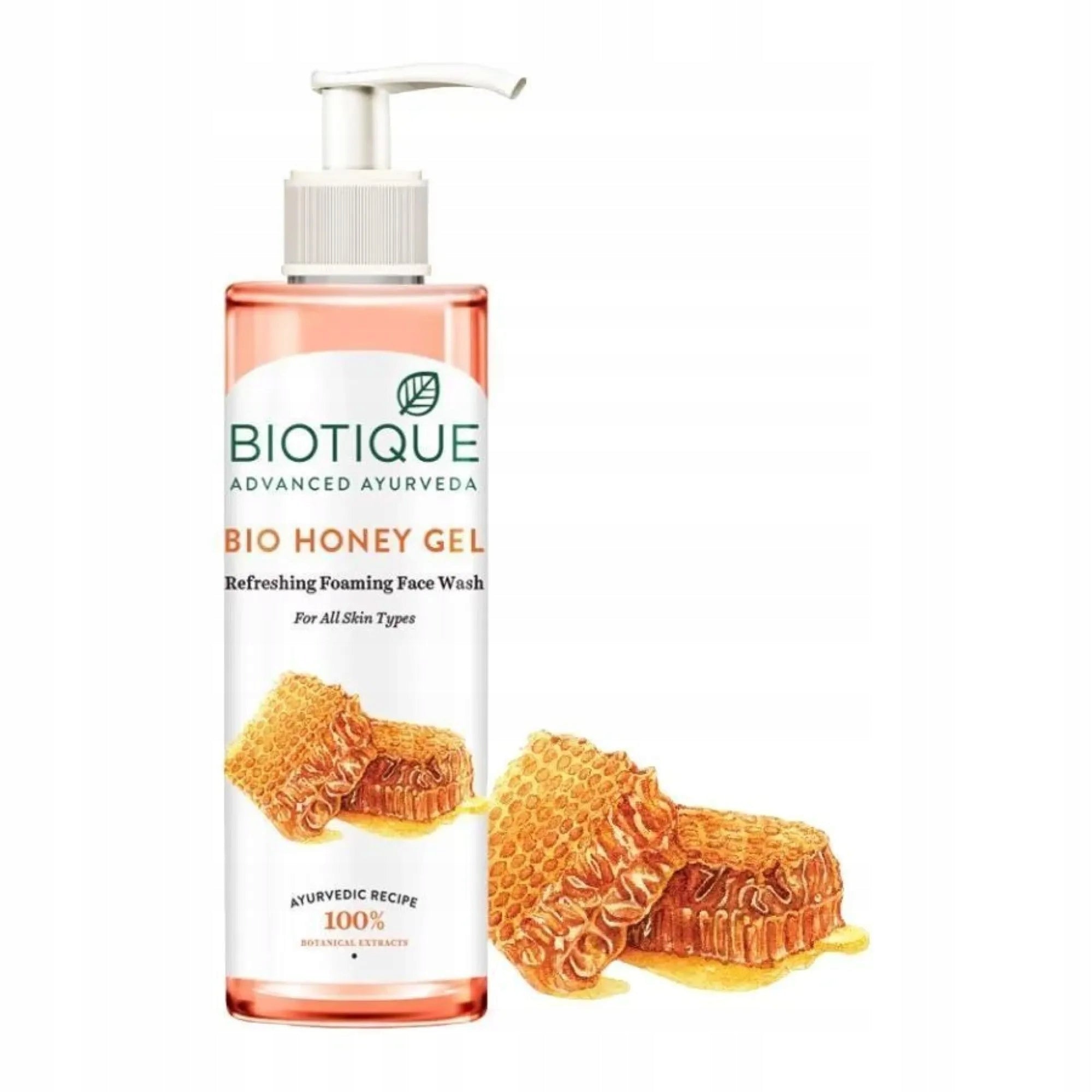 Erfrischendes schäumendes Gesichtswaschgel, Honiggel, Biotique, 200 ml 