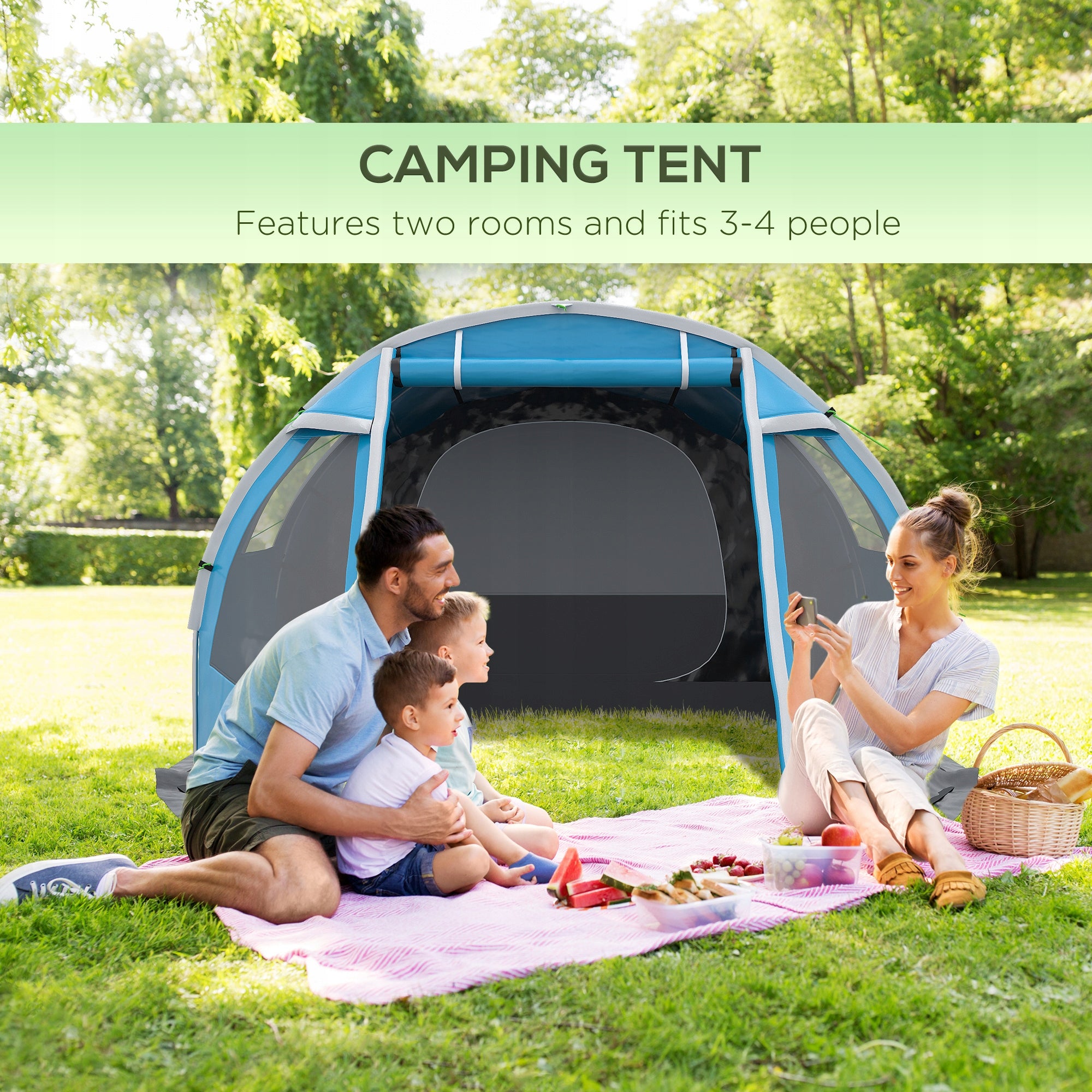 Zelt Trekking Tent, Weather Resistant Brand Outsunny
