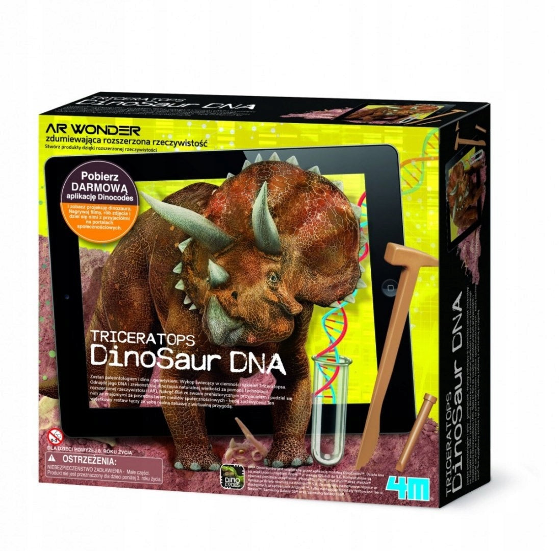 Kūrybinis rinkinys 4M Dinosaur DNA Triceratops