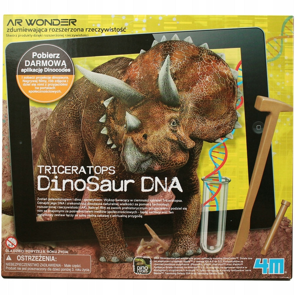 Kūrybinis rinkinys 4M Dinosaur DNA Triceratops