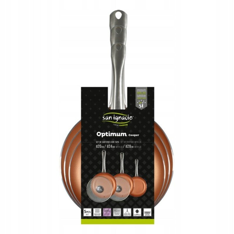 San Ignacio Optimum Copper keptuvių rinkinys, 5 vnt