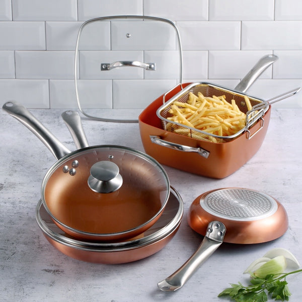 San Ignacio Optimum Copper keptuvių rinkinys, 5 vnt