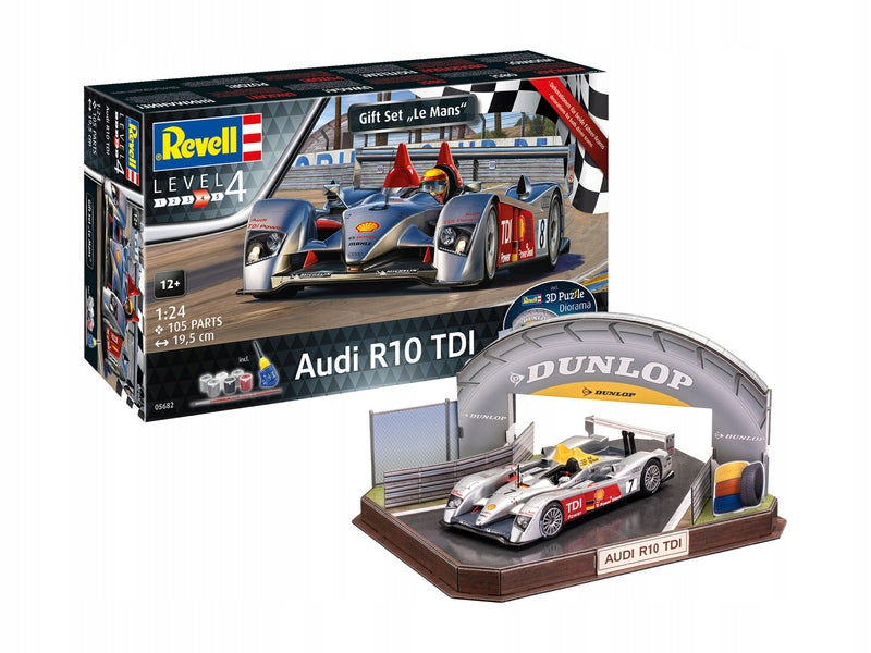 Geklebtes Modell Audi R10 TDI LeMans 