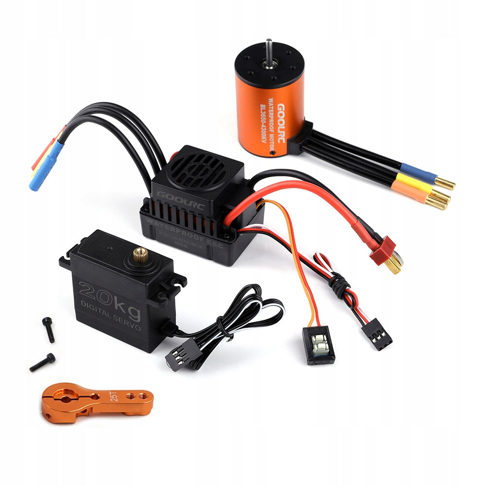 Zestaw GoolRC Combo Silnik 3650 4300KV 60A bezszczotkowy ESC Serwo