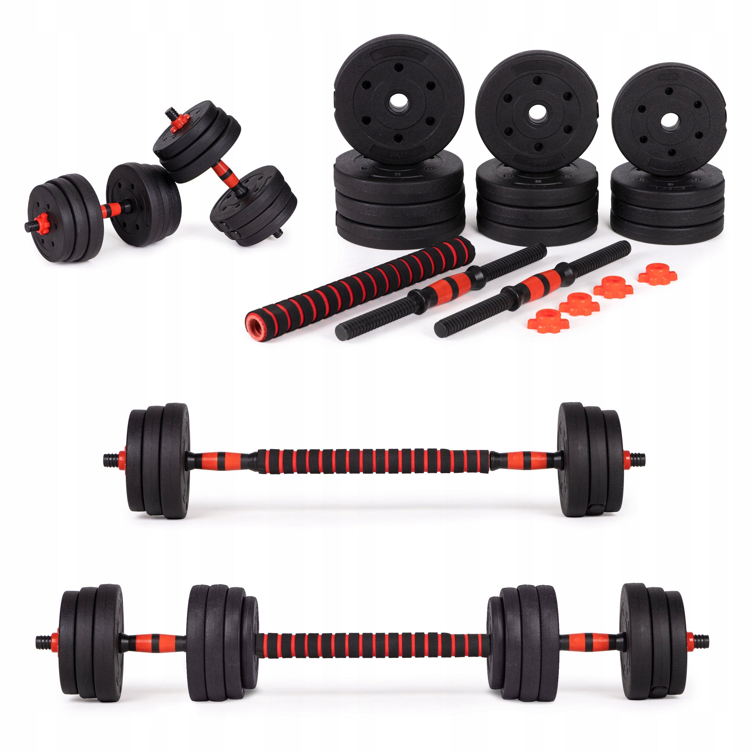 Set aus Hanteln und Gewichten 20 kg 