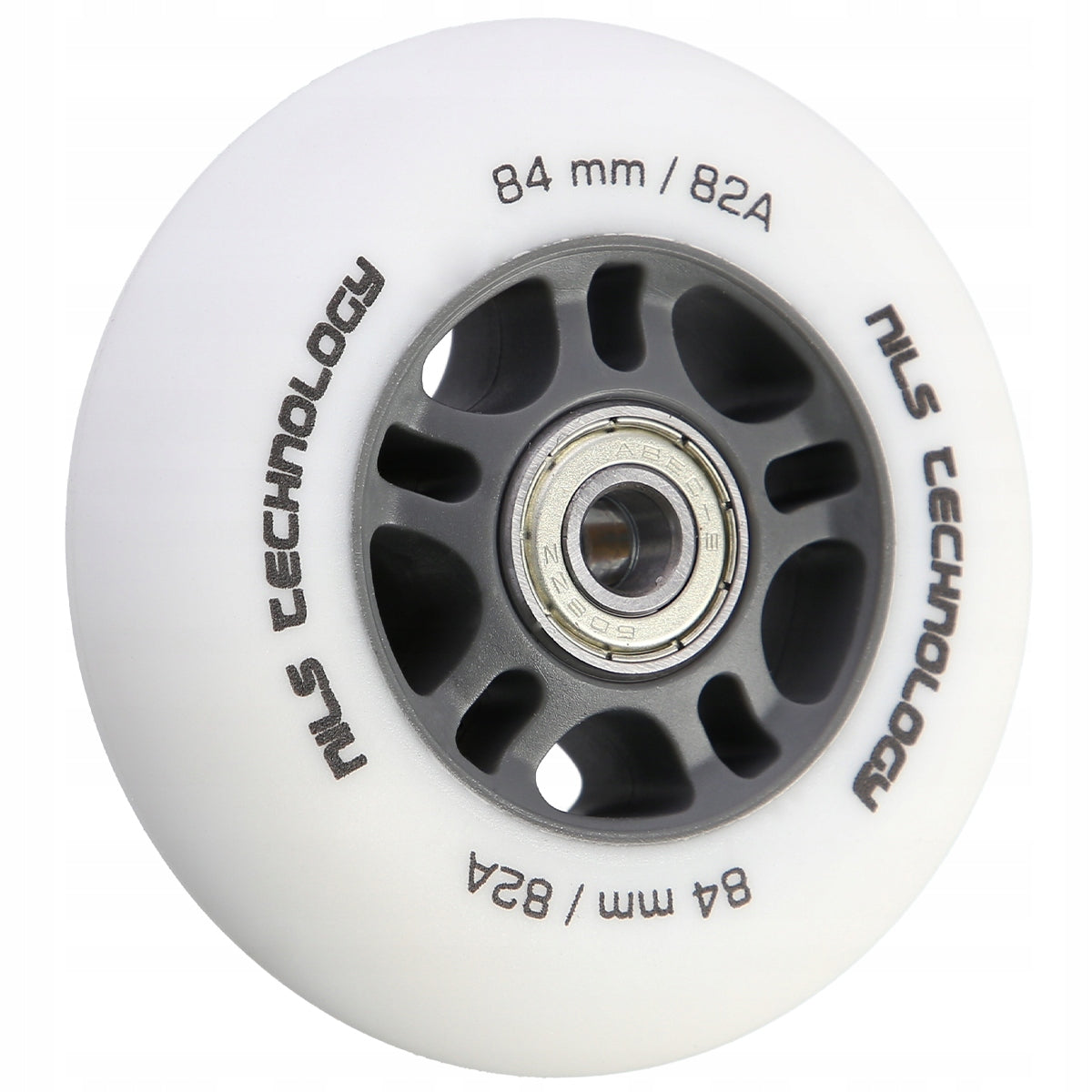 Ratukai riedučiams Nils Extreme 84x24 mm, 82A, balti, 4 vnt