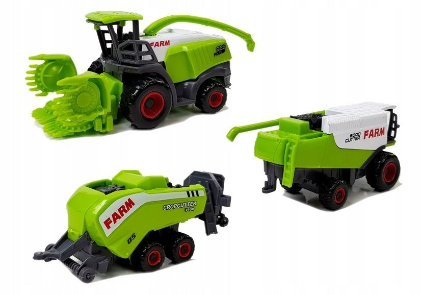 Set landwirtschaftliche Fahrzeuge mit Tierfiguren LeanToys 