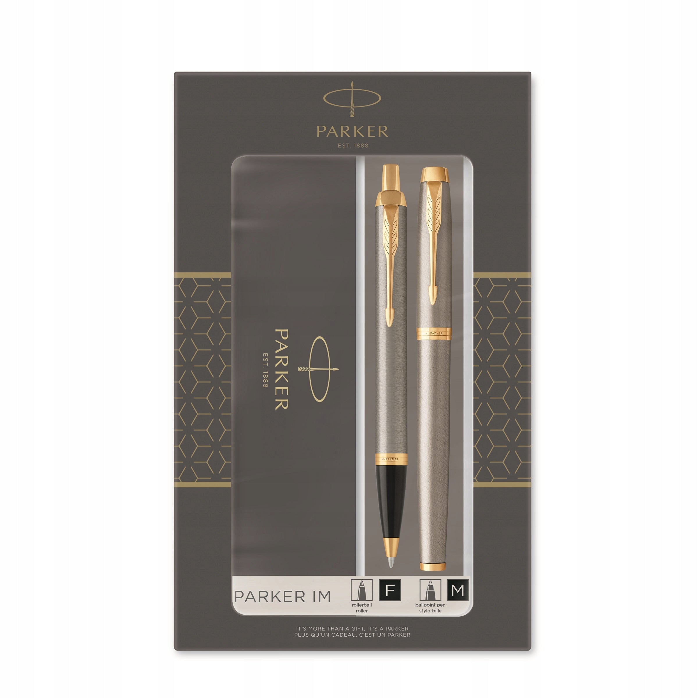 Parker Stiftset IM Brush Metal GT 