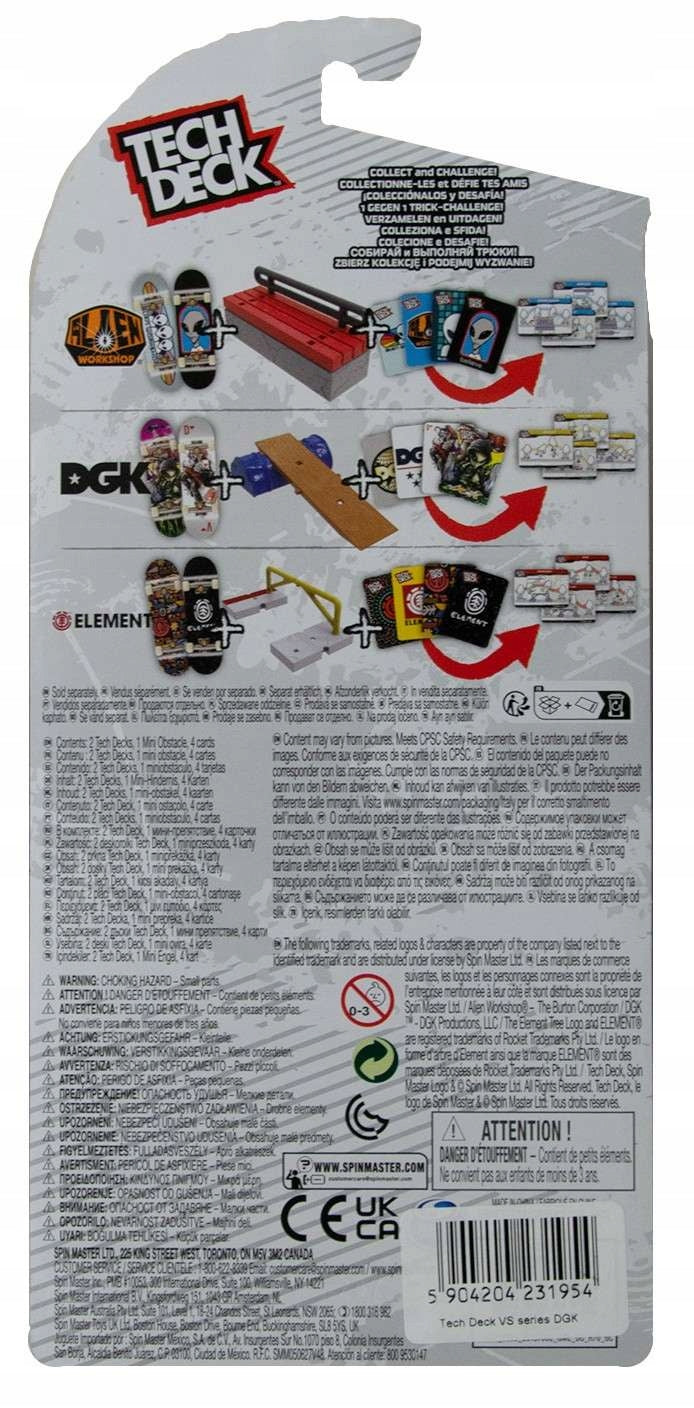 Tech Deck VS Series DGK Griffbrett- und Hindernisset 
