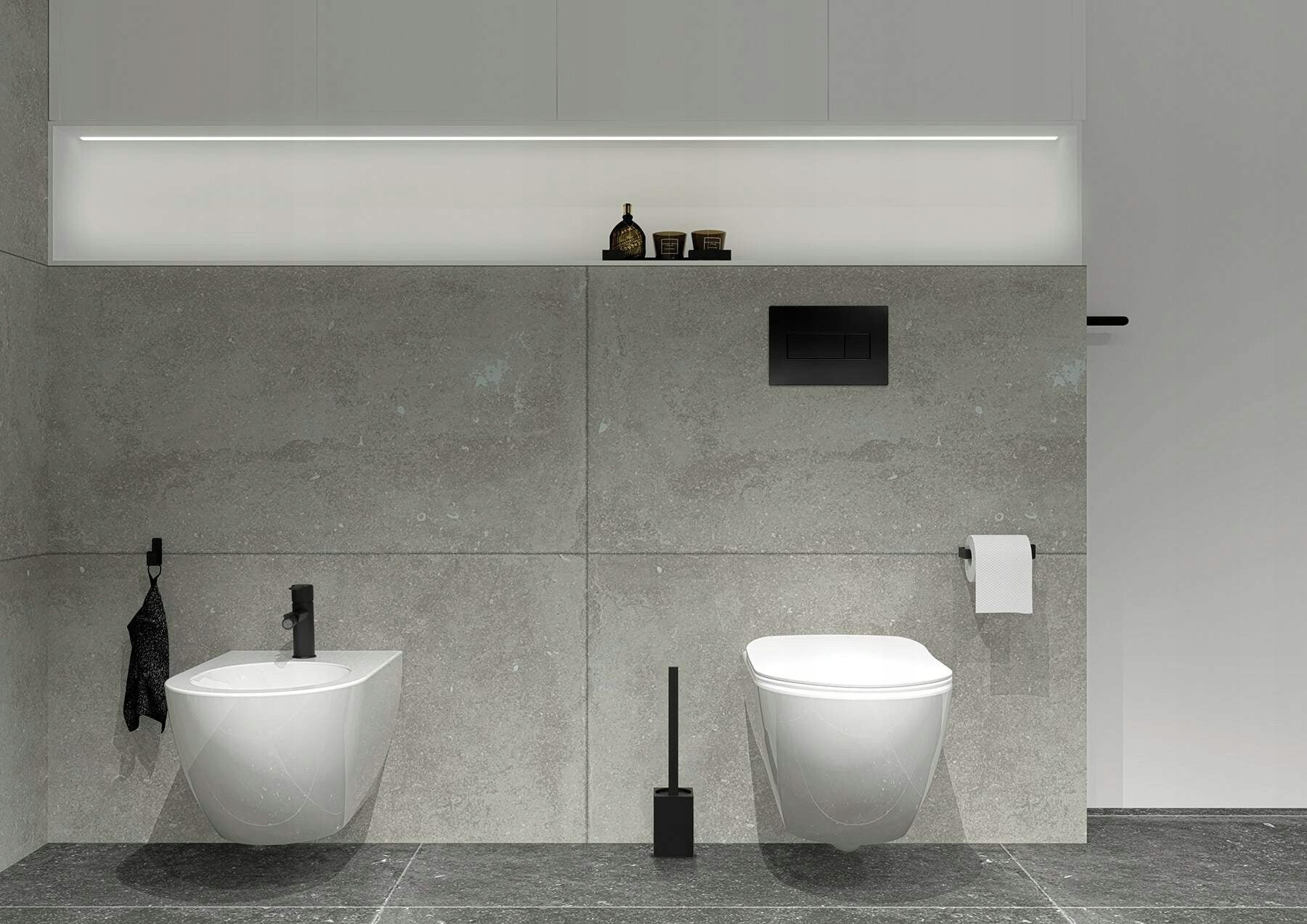 Toilettenset Deante Peonia Rimless 5in1 CDEN6ZPW 