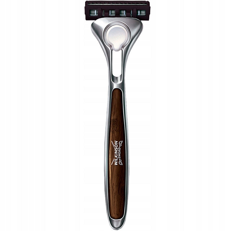Set Wilkinson Sword Quattro Vintage für Herren: Rasierer 1 Stk. + Rasierklingen 4 Stk. 