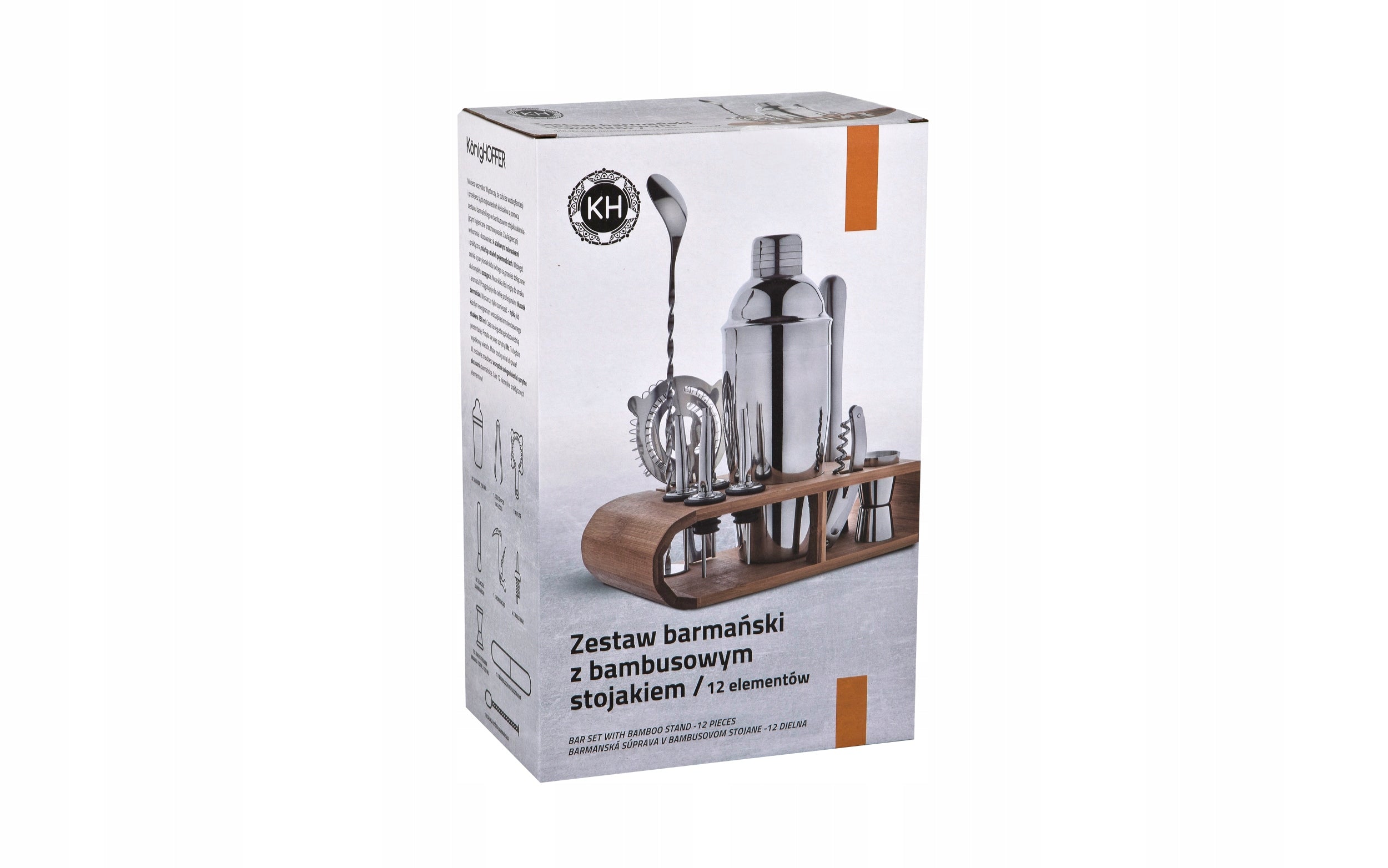 KingHoff Barkeeper-Set, 12-teilig 