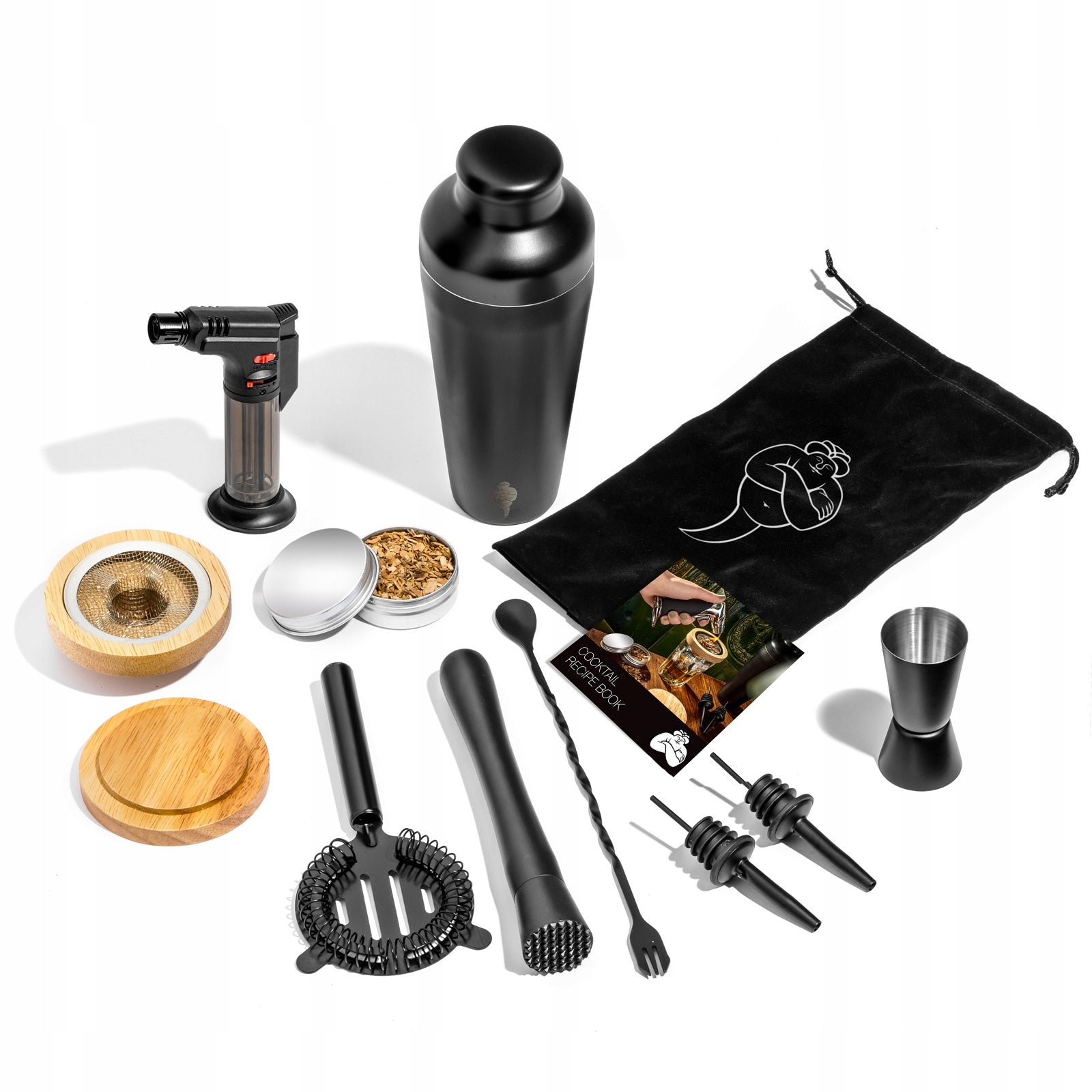 Professionelles Barkeeper-Set für Cocktails, 12-teilig 
