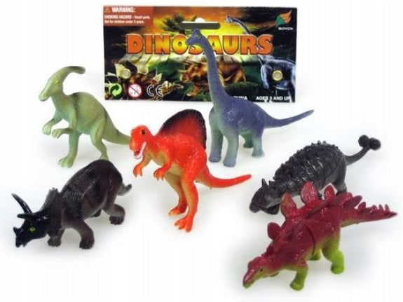 Dinozaurų figūrėlių rinkinys Jin, 6 vnt