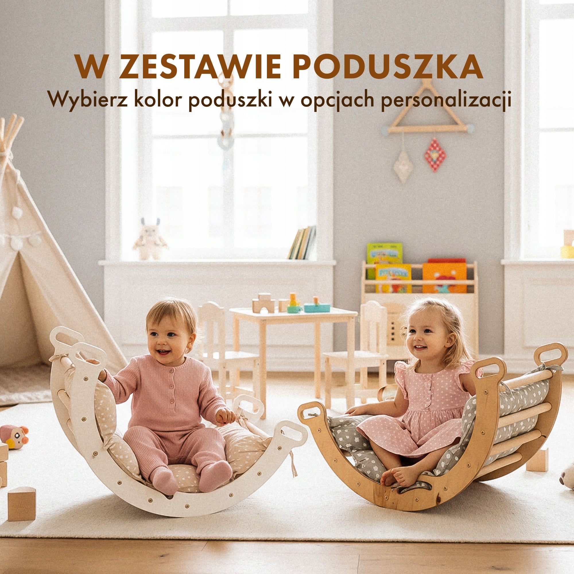 Zestaw do wspinaczki i sztuki 6 w 1 Montessori Dominant material wood