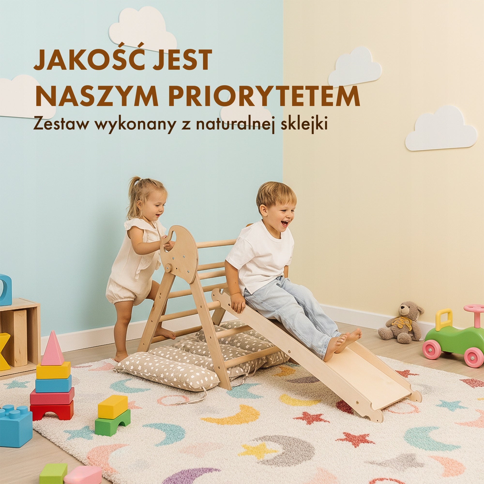 Zestaw do wspinaczki i sztuki 6 w 1 Montessori Manufacturer code p-108-3685
