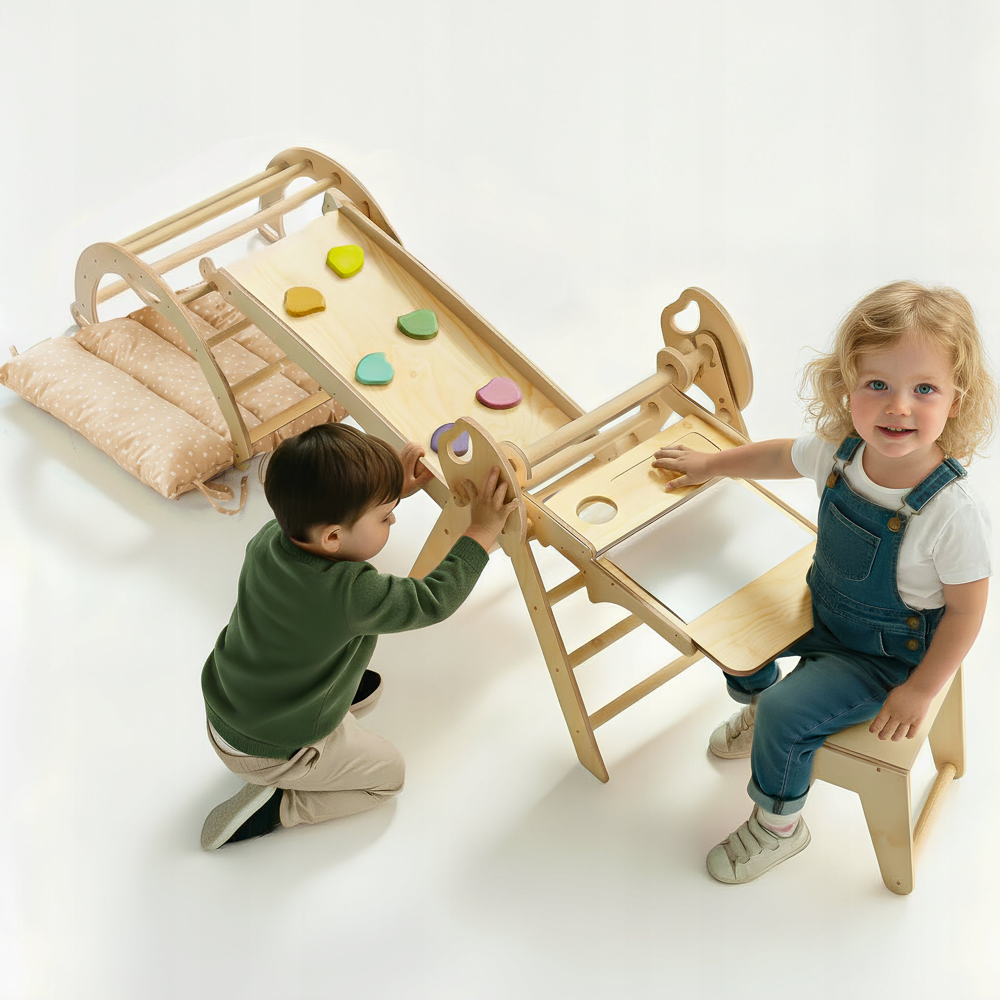 Zestaw do wspinaczki i sztuki 6 w 1 Montessori