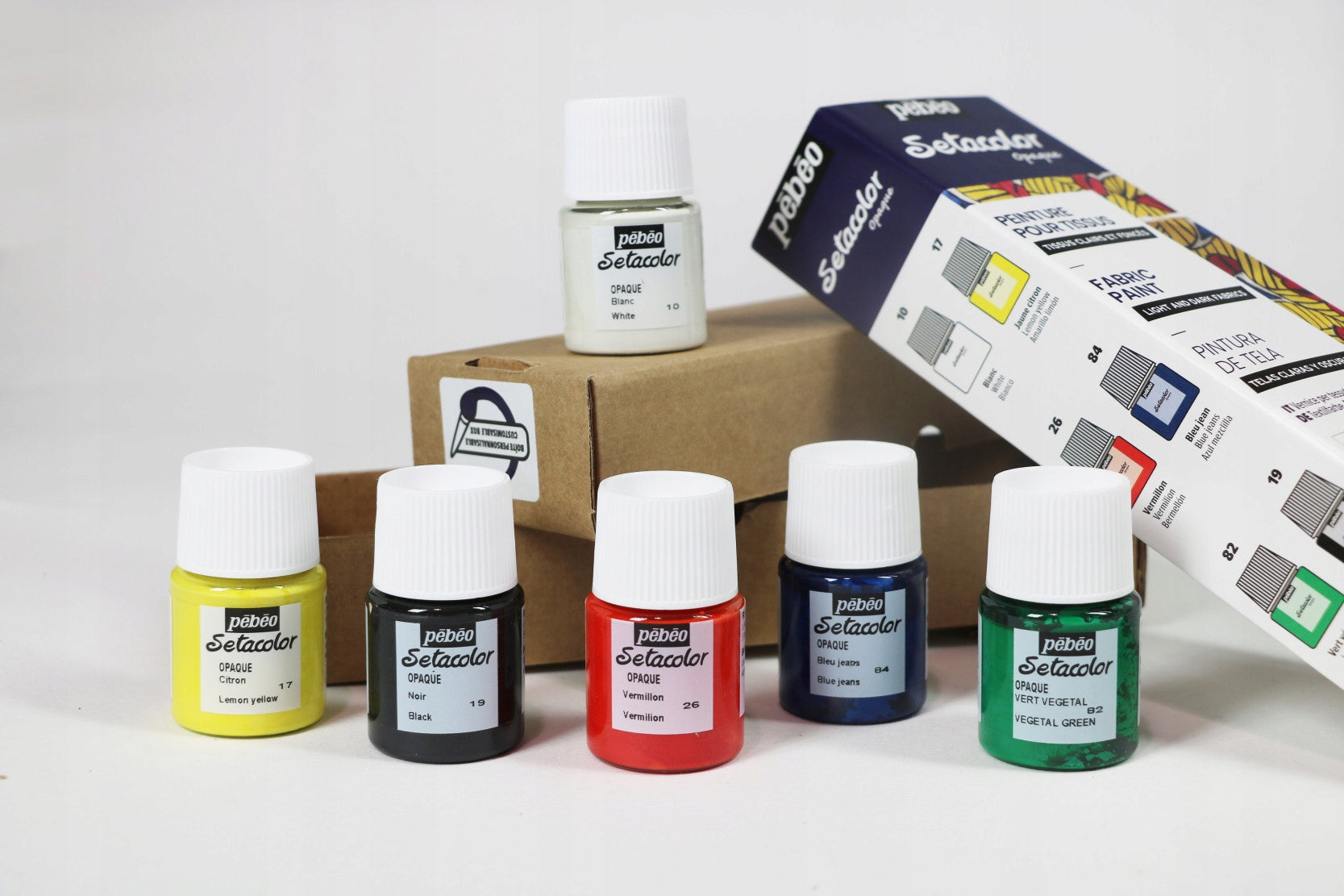 Set zum Malen auf Stoff Pebeo Setacolor Opaque matt, 6x20ml 