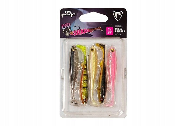 Gummibärchen FOX RAGE Shad 7 cm UV Gemischte Farben 5 Stk. 