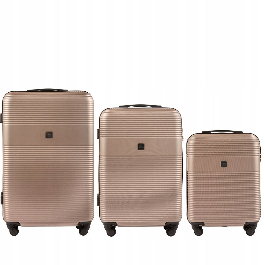 3er-Set Koffer Wings 5398, braun 