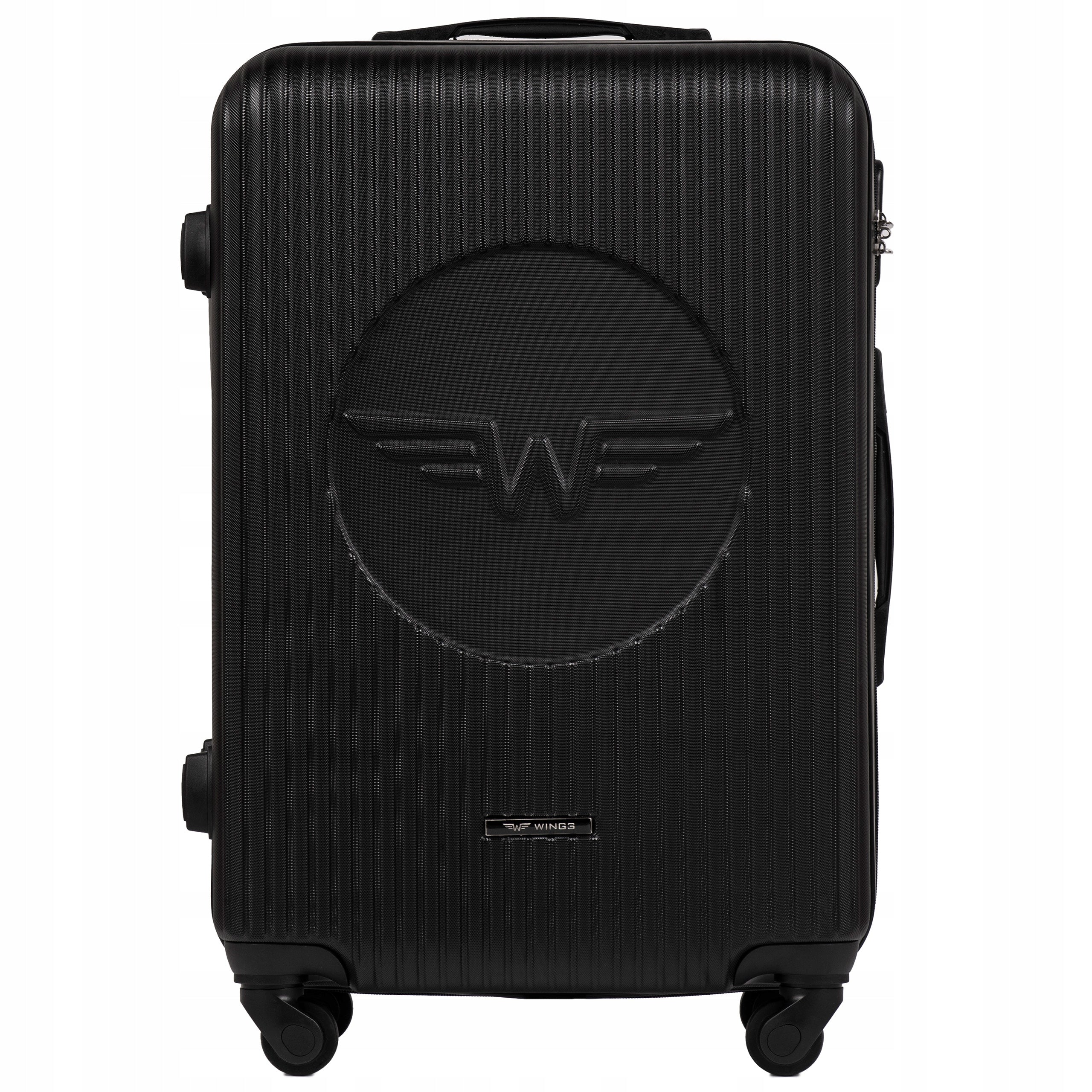 Set mit 3 Koffern Wings SWL01, schwarz 
