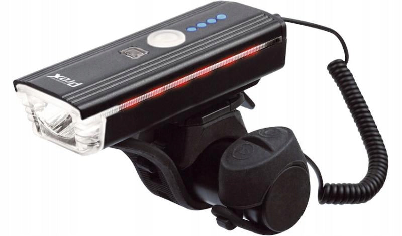 Fahrradlichtset ProX Aero AI 350Lm + 5xLED 10Lm USB, schwarz 