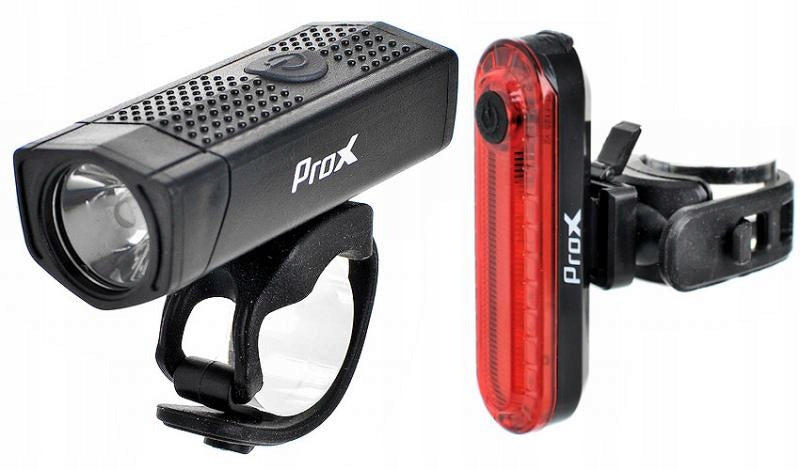 Fahrradlichtset ProX Aero Plus, schwarz 