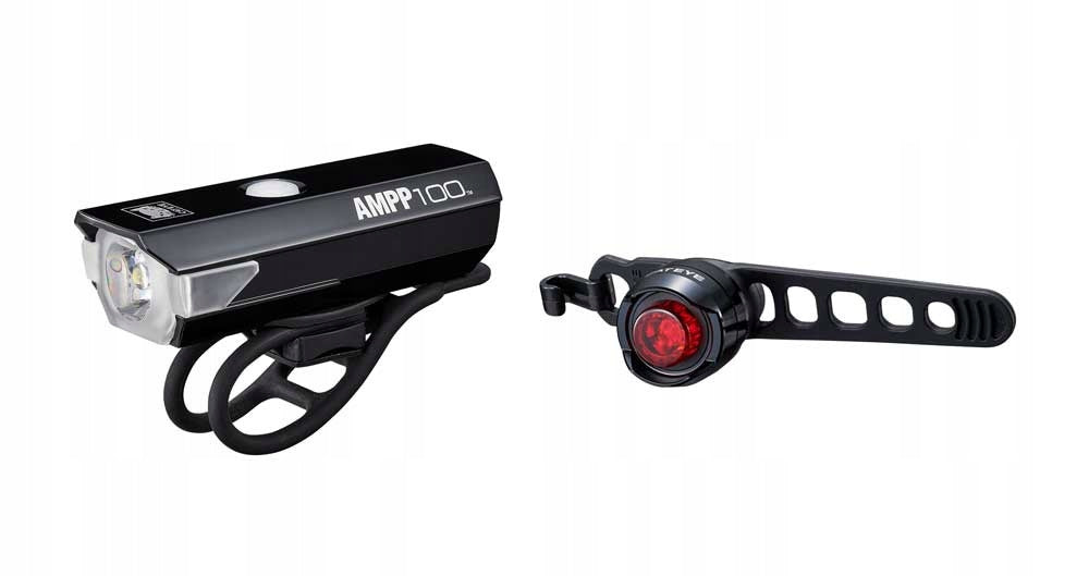Žibintų komplektas Cat Eye AMPP 100 USB (6774)