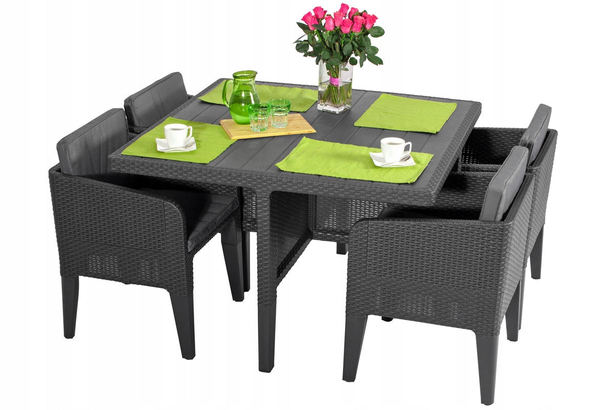 Outdoor-Möbelset Columbia Keter, schwarz 