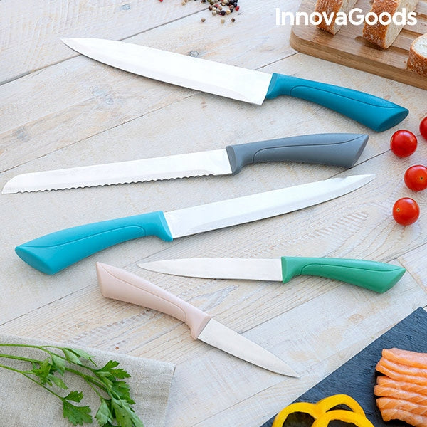 Peilių rinkinys Knices InnovaGoods 5 Dalys