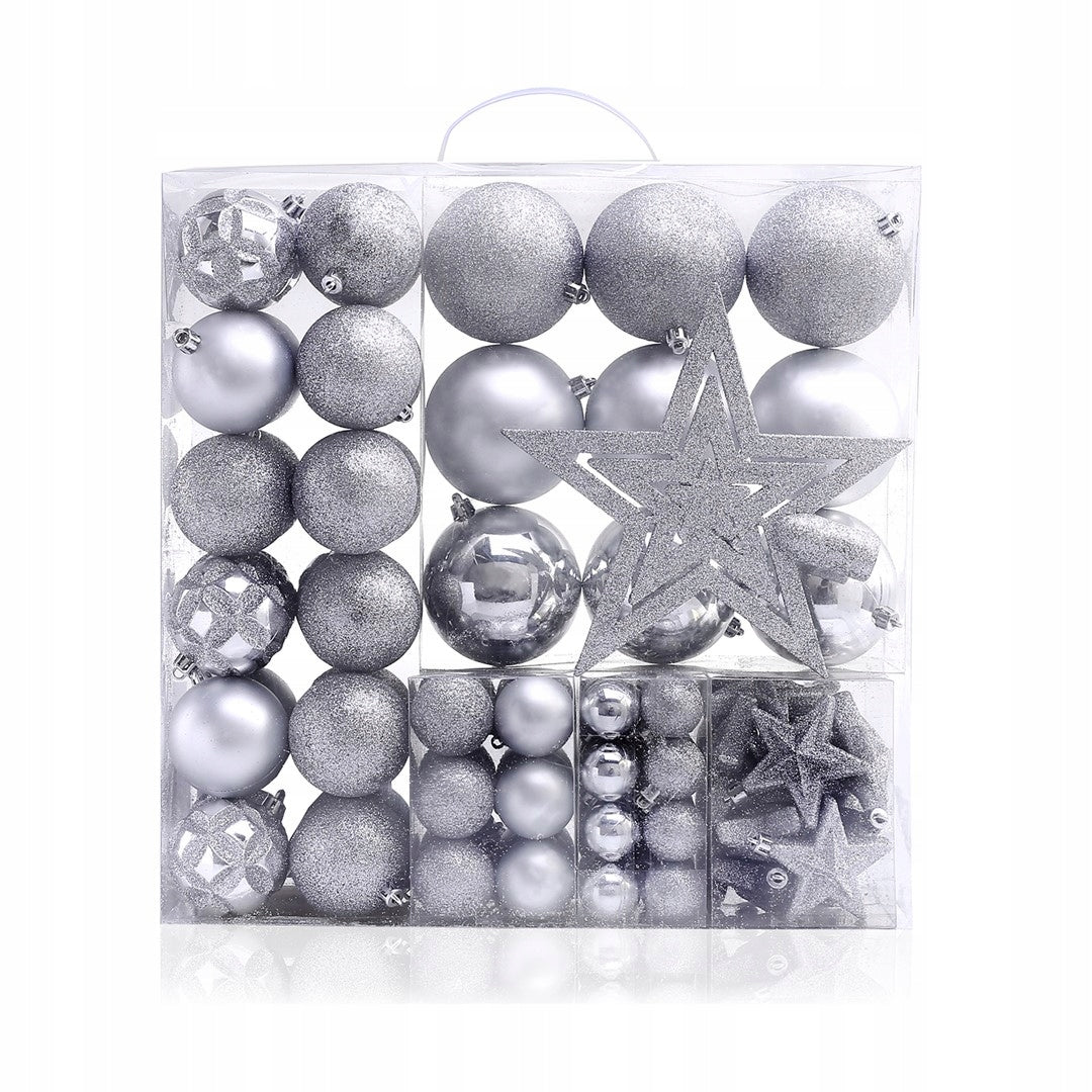 DecoKing Weihnachtsbaumspielzeug-Set Stern, 100-tlg. 