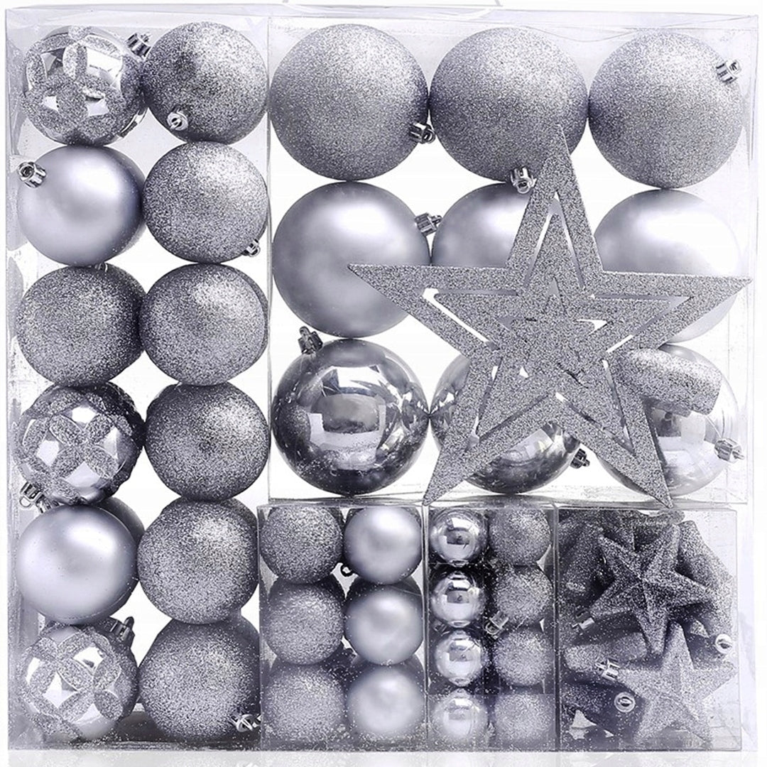 DecoKing Weihnachtsbaumspielzeug-Set Stern, 100-tlg. 