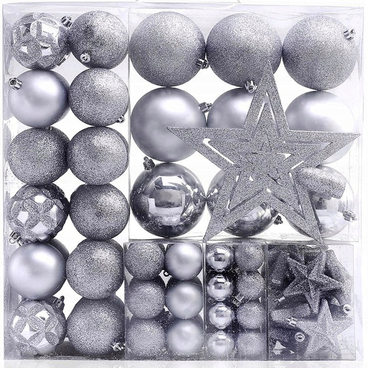 DecoKing Weihnachtsbaumspielzeug-Set Stern, 100-tlg. 