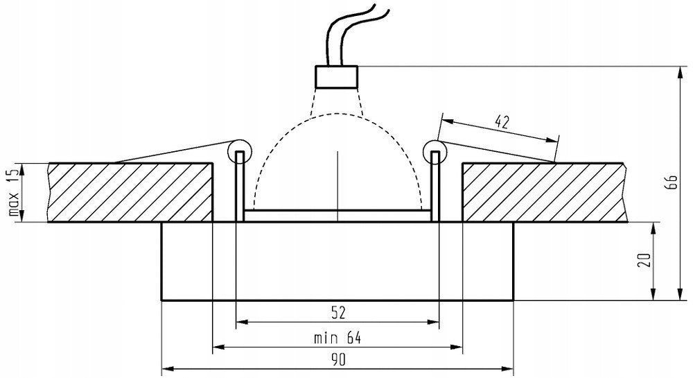 Candellux Einbauleuchte SS-16, 3 Stk 