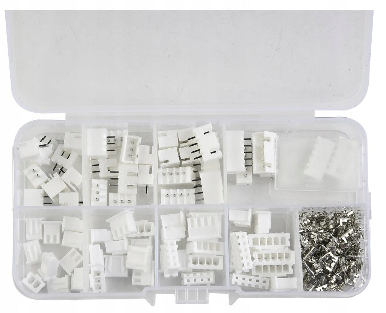 JST XH2.54 6/7/8/9/10 Pin 2,54 mm Steckverbinder (Stecker + Buchse) und Buchsen-Set für Jack Body – 260 Stück 
