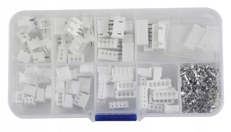 JST XH2.54 6/7/8/9/10 Pin 2,54 mm Steckverbinder (Stecker + Buchse) und Buchsen-Set für Jack Body – 260 Stück 