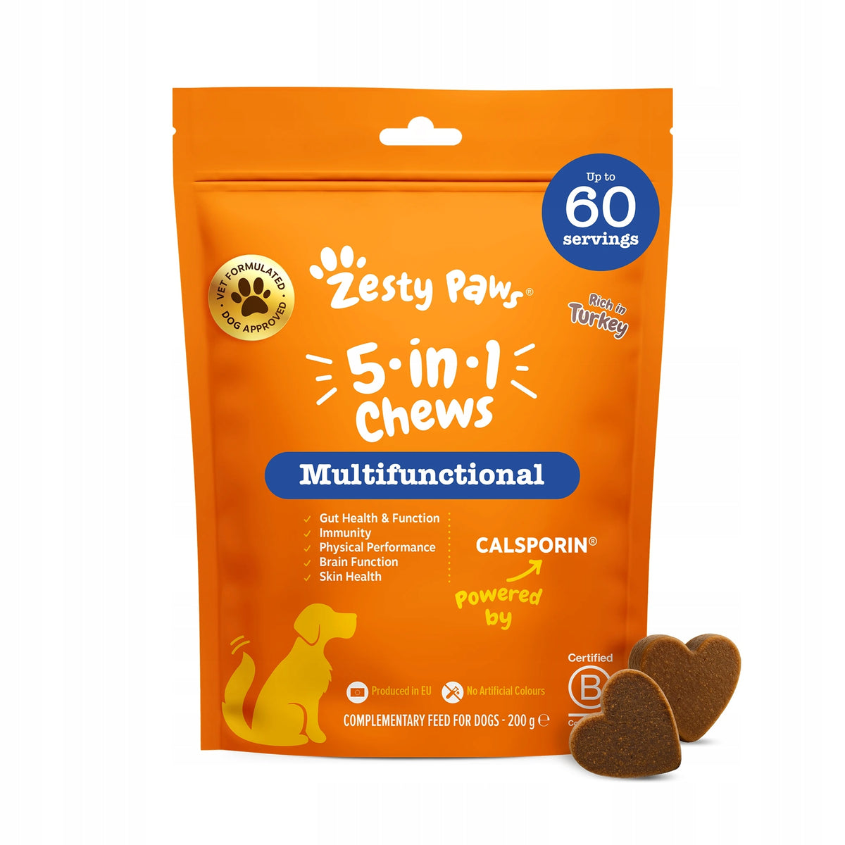 Zesty Paws 5-in-1 Chews (60 pcs), exp. 07.10.2026