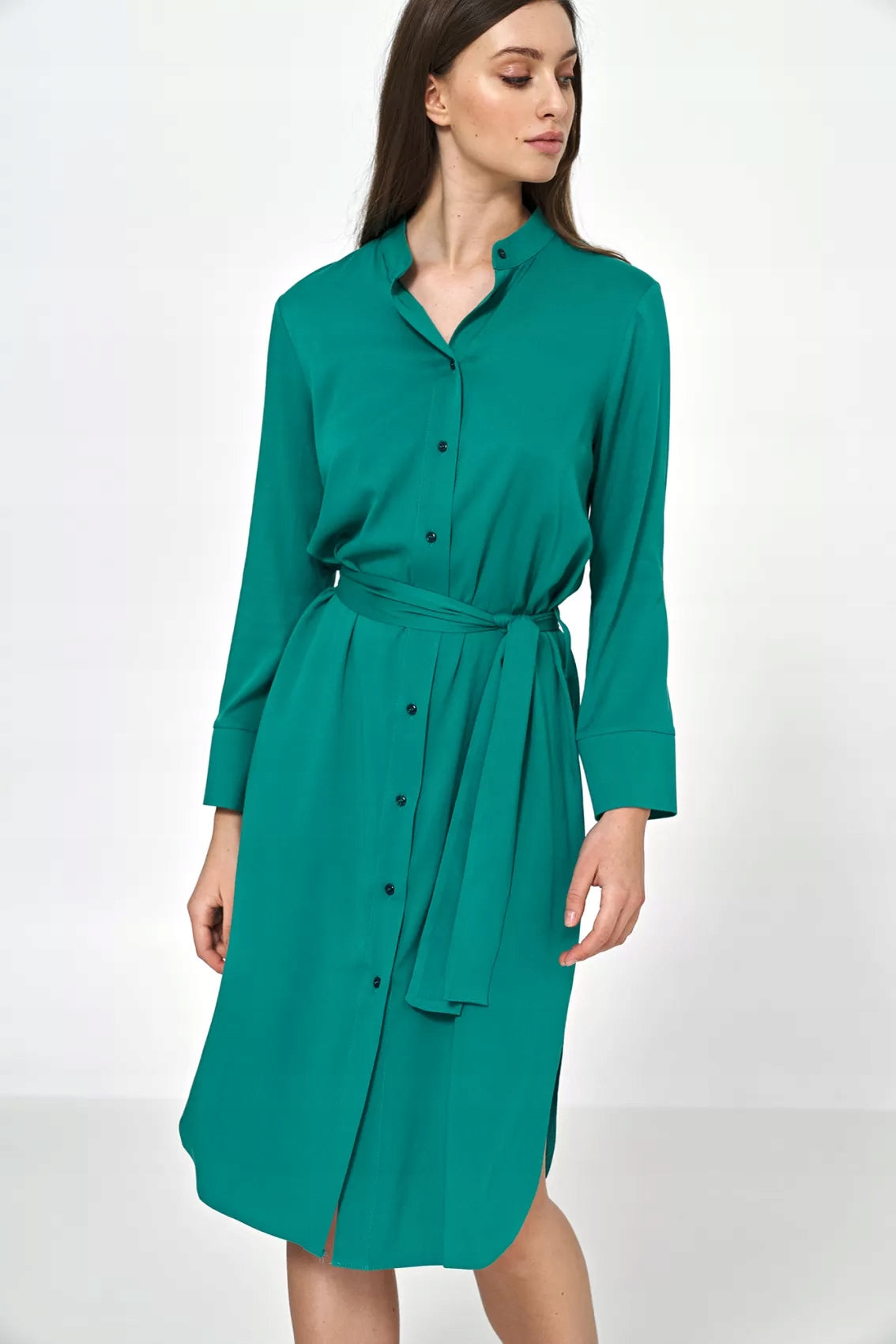 Kleid für Damen S217, grün 